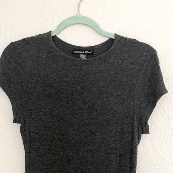 Heathered Dark Grey Midi Dress - Picture 3 of 3